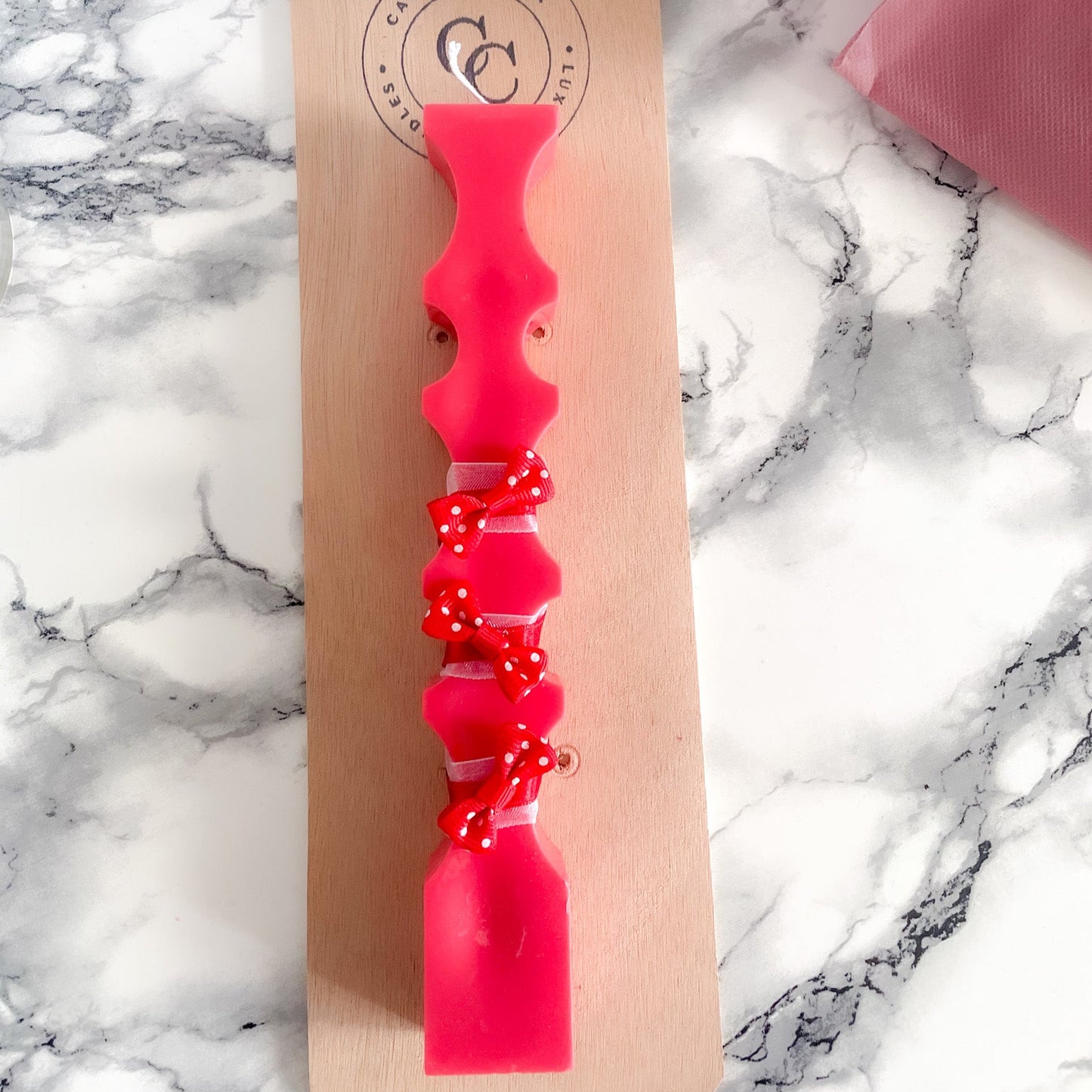 Λαμπάδα Strawberry – Αρωματική Λαμπάδα από Κερί Σόγιας